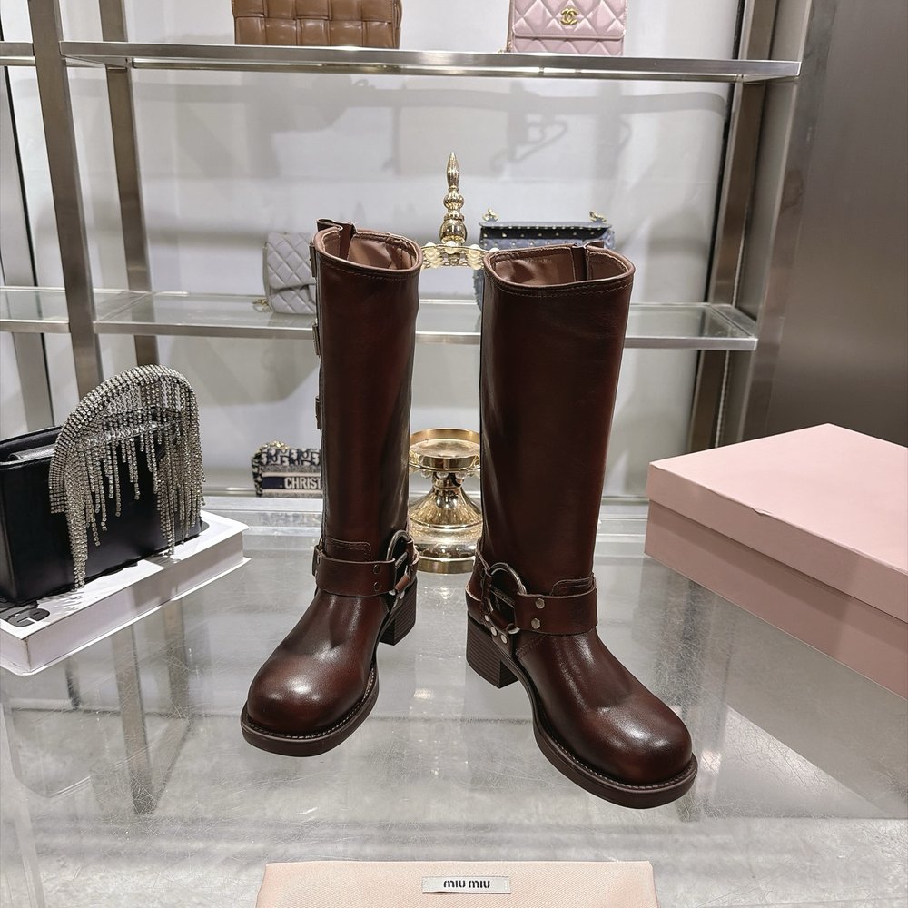 미우미우 26 가을겨울 하이부츠 빈티지 마틴부츠 001-281059