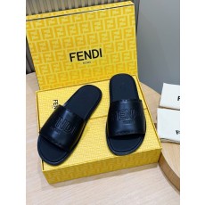 FENDI 비치 가죽 밑창 슬리퍼 001-281238