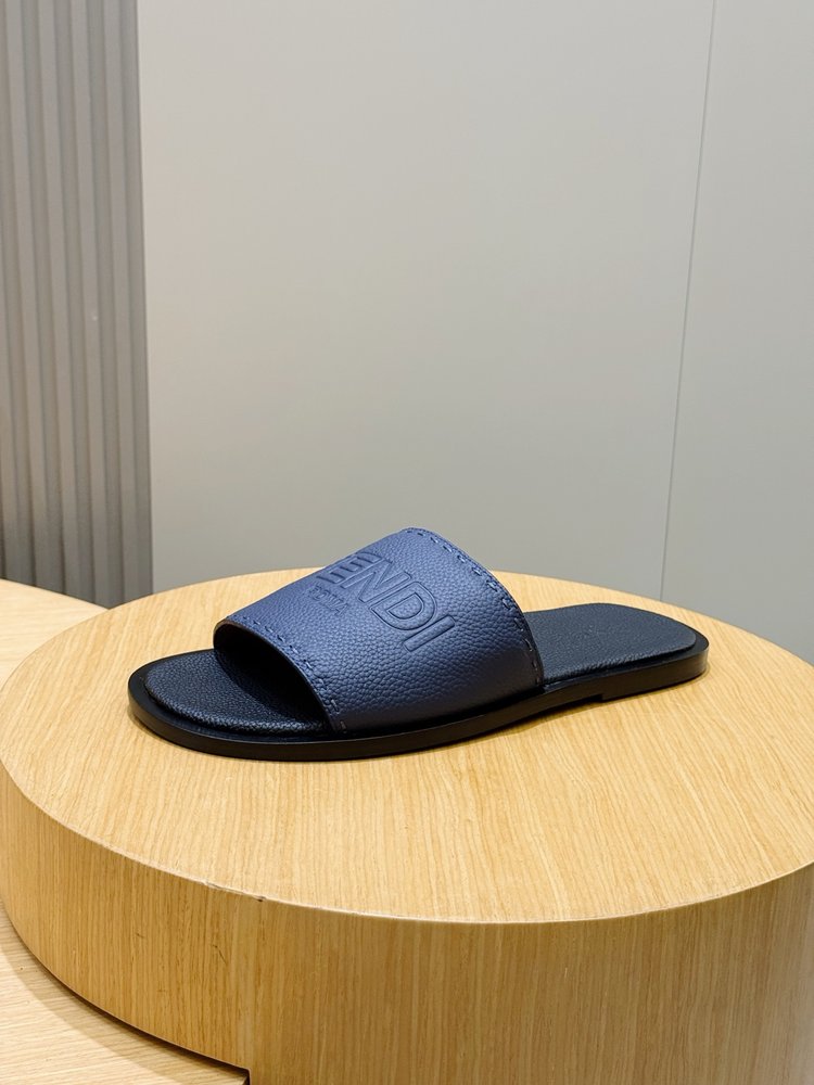 FENDI 펜디 비치 가죽 밑창 슬리퍼 001-281243