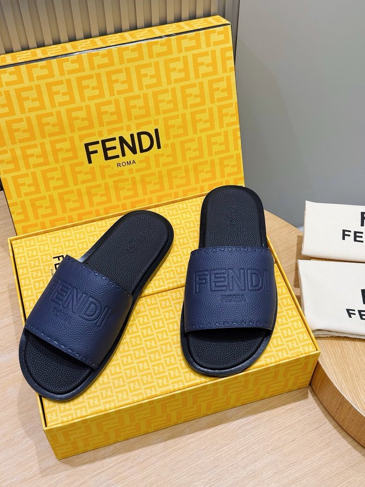 FENDI 펜디 비치 가죽 밑창 슬리퍼 001-281243