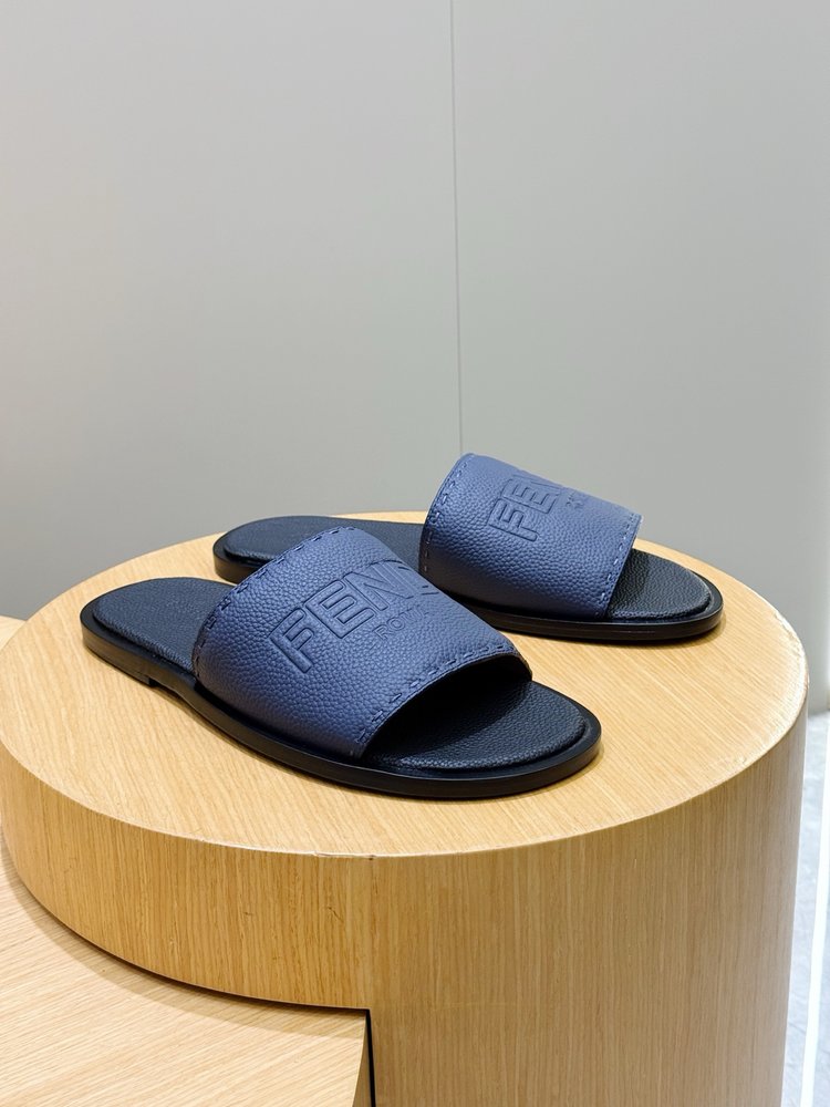 FENDI 펜디 비치 가죽 밑창 슬리퍼 001-281243