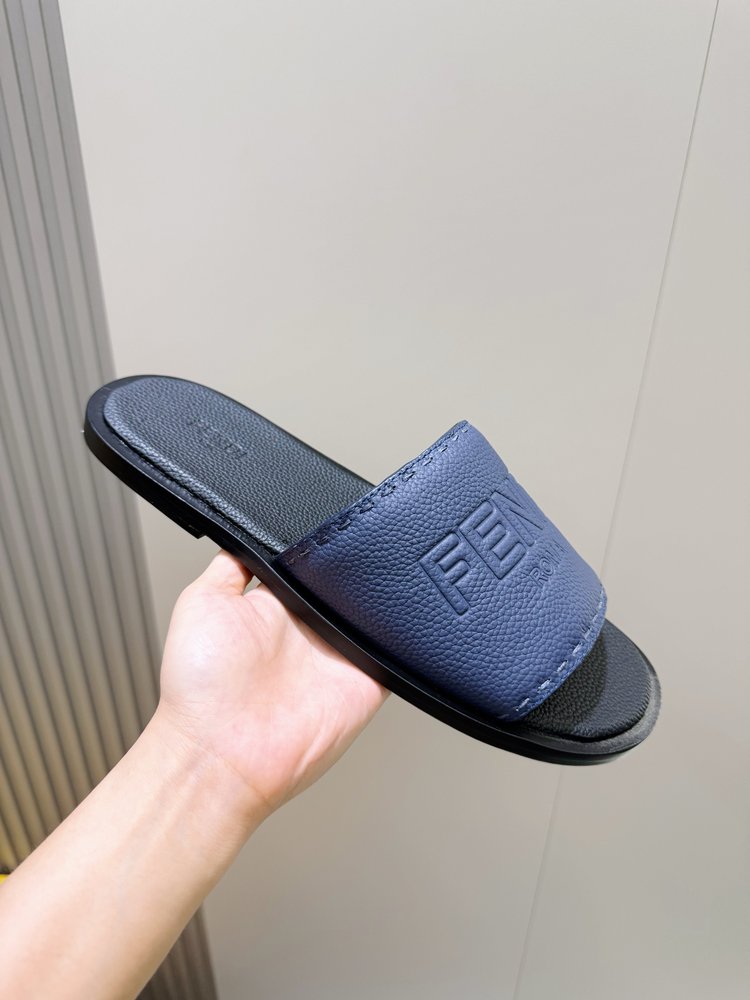 FENDI 펜디 비치 가죽 밑창 슬리퍼 001-281243