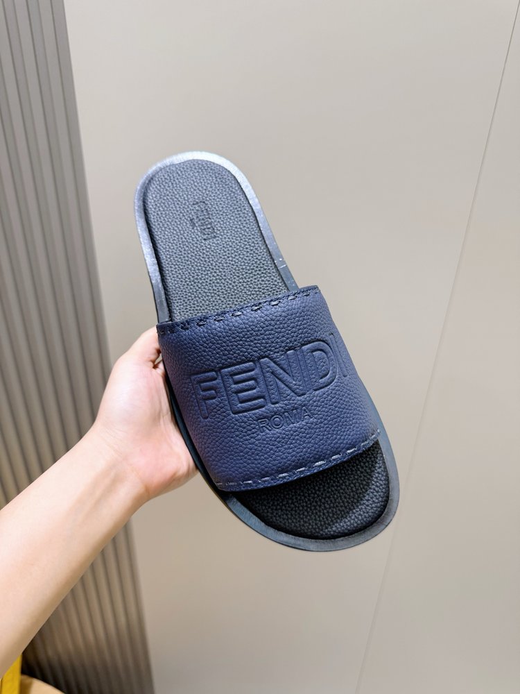 FENDI 펜디 비치 가죽 밑창 슬리퍼 001-281243