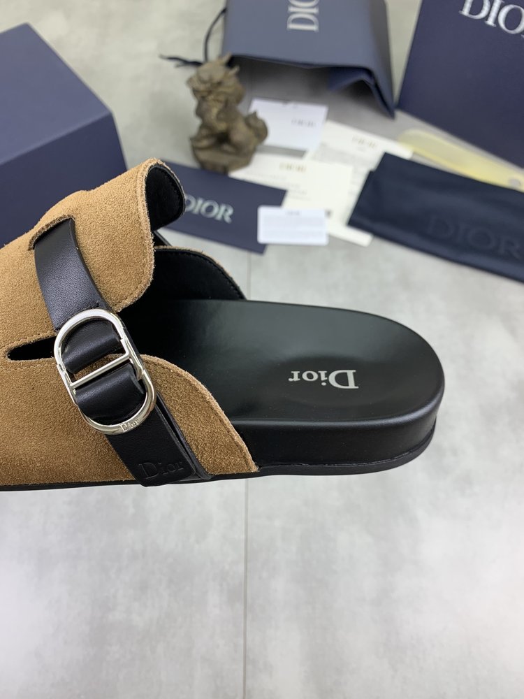 디올 남성 버켄 스타일 캐주얼 반슬리퍼 001-281343
