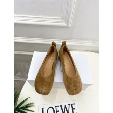 메종 마르지엘라 MM6 토키 스웨이드 발레리나 슈즈 001-281353