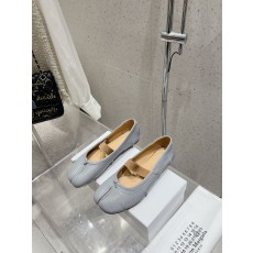 메종 마르지엘라 MM6 주름 발레리나 슈즈 001-281376