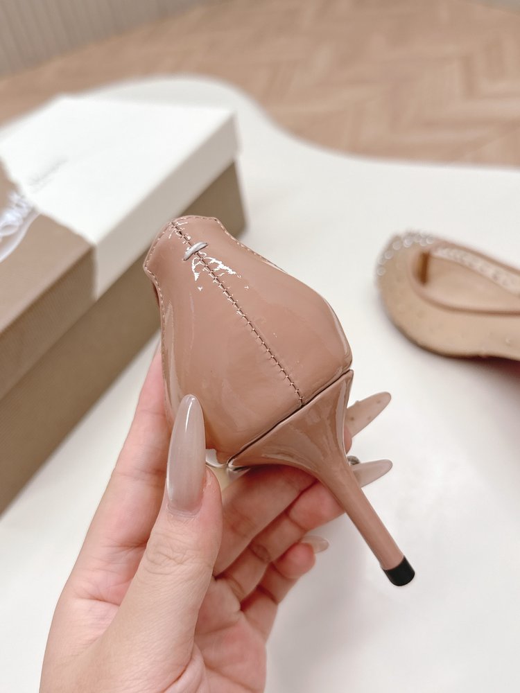 메종 마르지엘라 x CL 토분할 레드솔 하이힐 001-281385