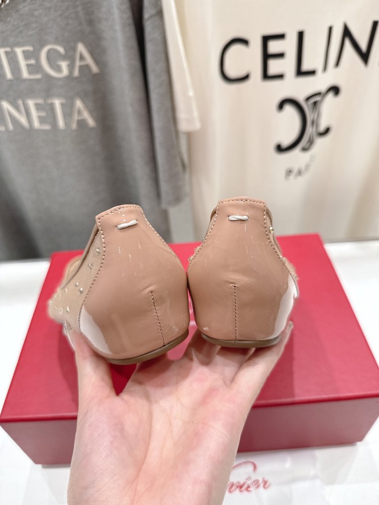 MM6 마르지엘라 x CL 레드솔 발레리나 플랫 001-281398
