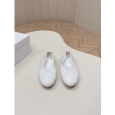메종 마르지엘라 MM6 주름 발레리나 플랫 슈즈 001-281452