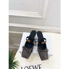 메종 마르지엘라 MM6 스퀘어토 리본 하이힐 슬리퍼 001-281469