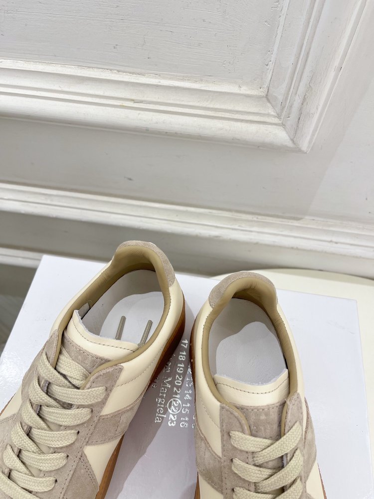 메종 마르지엘라 두꺼운 밑창 레이스업 독일군 스니커즈 001-281498