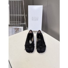 메종 마르지엘라 타비 새틴 발레리나 플랫슈즈 001-281514