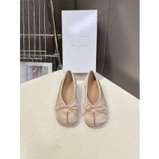 메종 마르지엘라 타비 새틴 발레리나 플랫 슈즈 001-281515