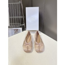 메종 마르지엘라 타비 새틴 발레리나 플랫슈즈 001-281517