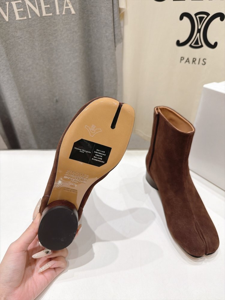 하이버전 MM6 마르지엘라 분할토 하이힐 숏부츠 001-281602