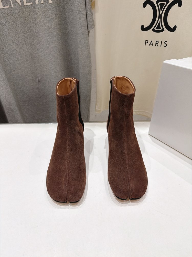 하이버전 MM6 마르지엘라 분할토 하이힐 숏부츠 001-281602