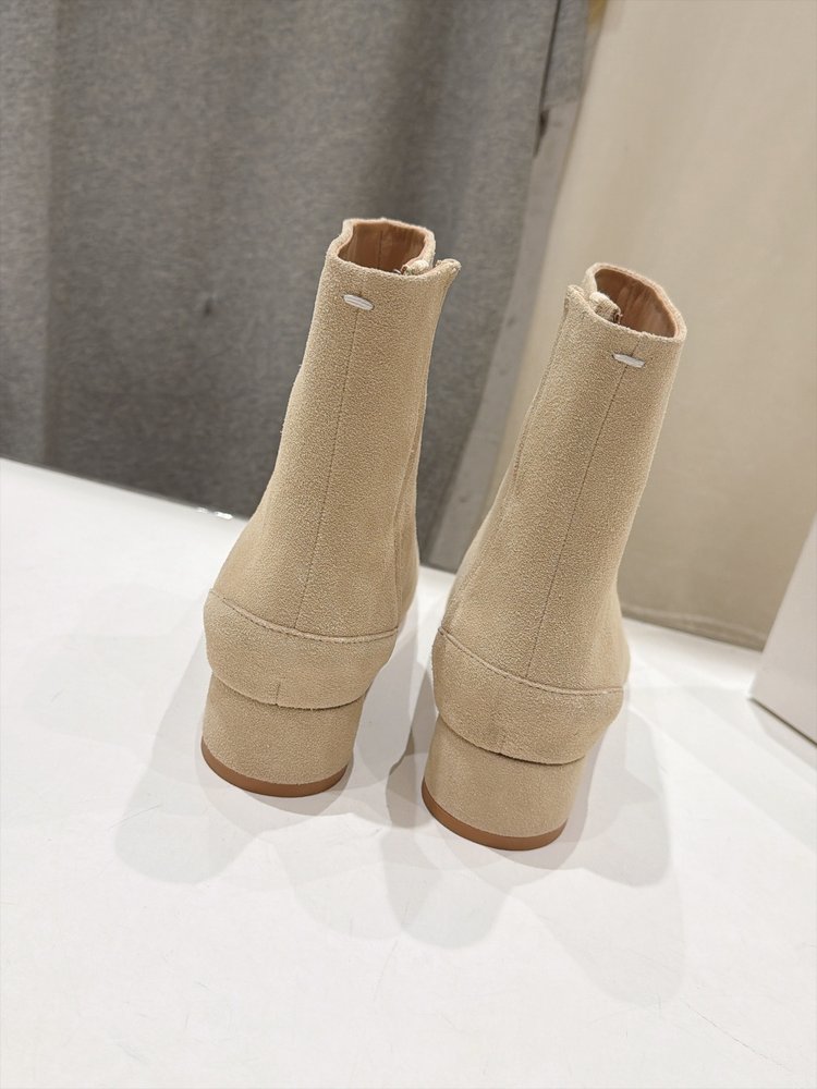 하이버전 마르지엘라 MM6 발가락 분할 부츠 하이힐 숏 001-281603