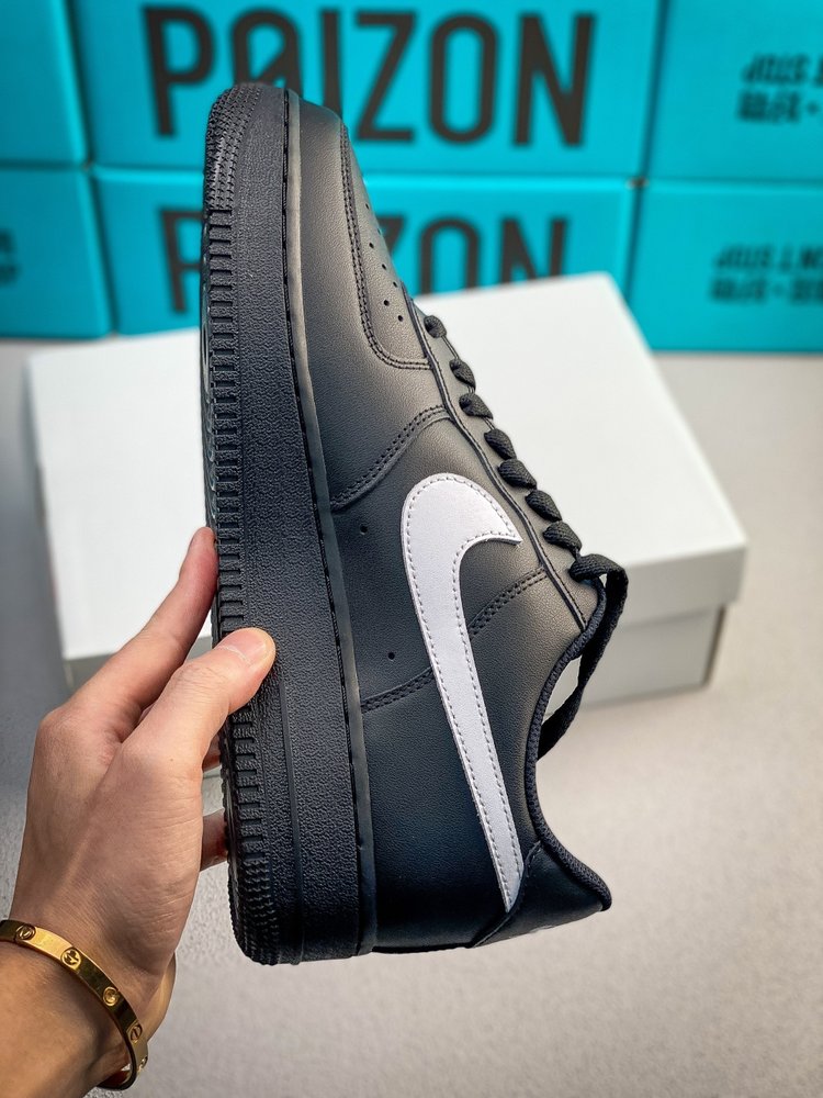 Nike Air Force 1 AF1 블랙 화이트 권지 001-281856