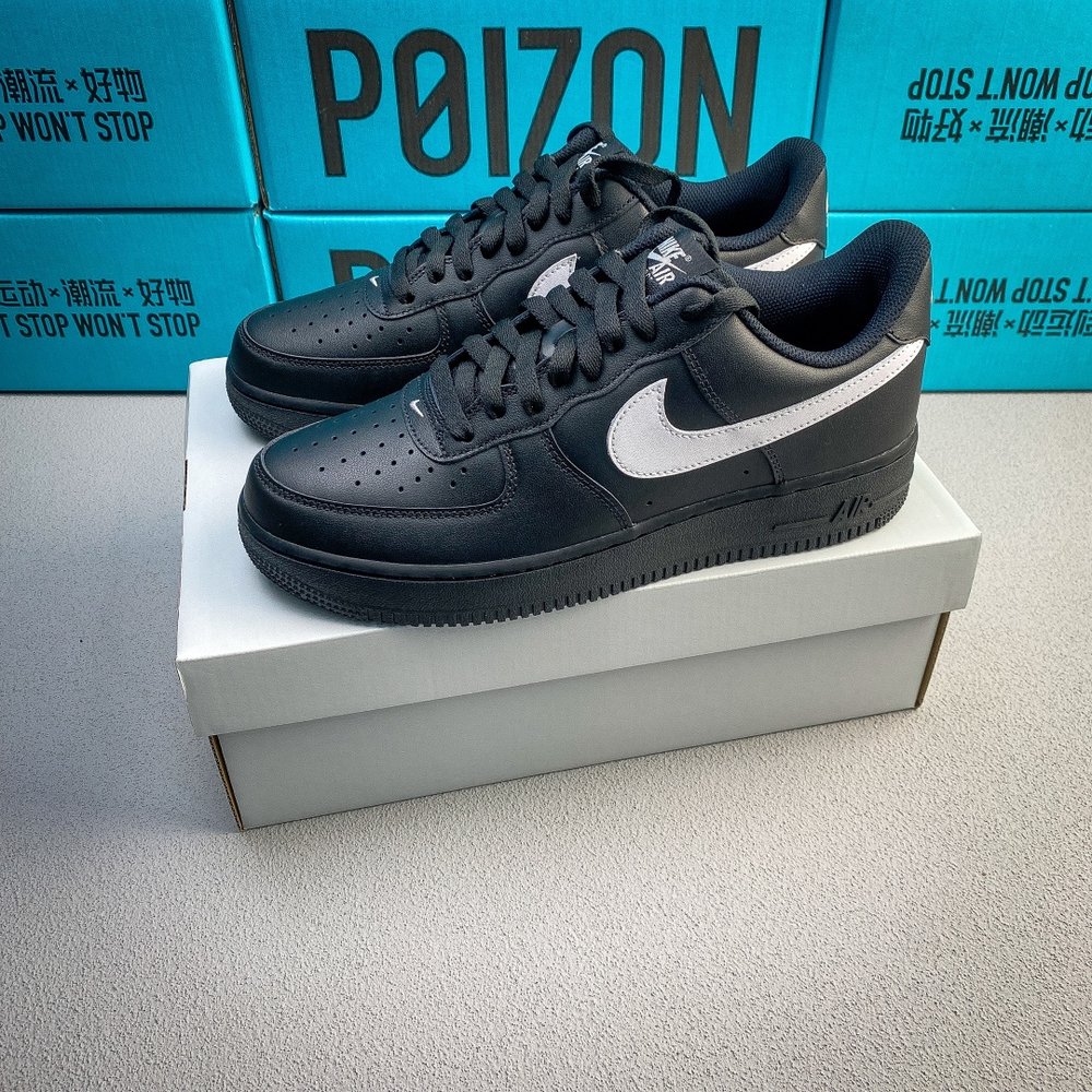 Nike Air Force 1 AF1 블랙 화이트 권지 001-281856