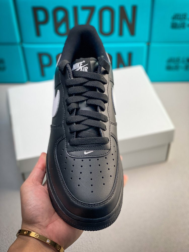 Nike Air Force 1 AF1 블랙 화이트 권지 001-281856