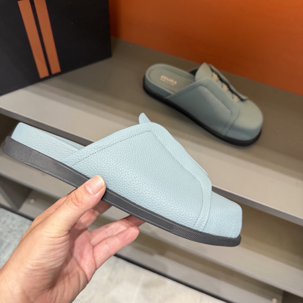 ZEGNA 남성 캐주얼 보켄 슬리퍼 001-282120