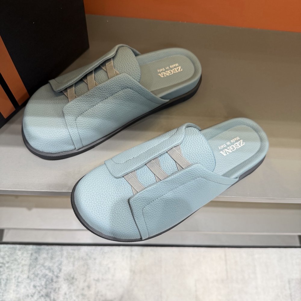 ZEGNA 남성 캐주얼 보켄 슬리퍼 001-282120