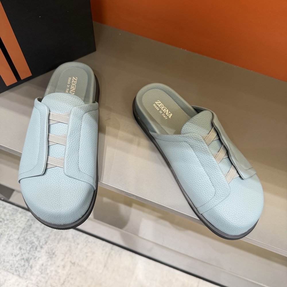 ZEGNA 남성 캐주얼 보켄 슬리퍼 001-282120