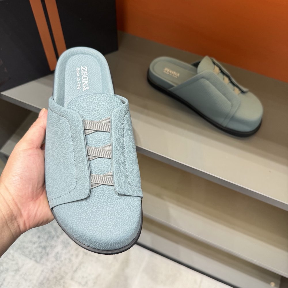 ZEGNA 남성 캐주얼 보켄 슬리퍼 001-282120