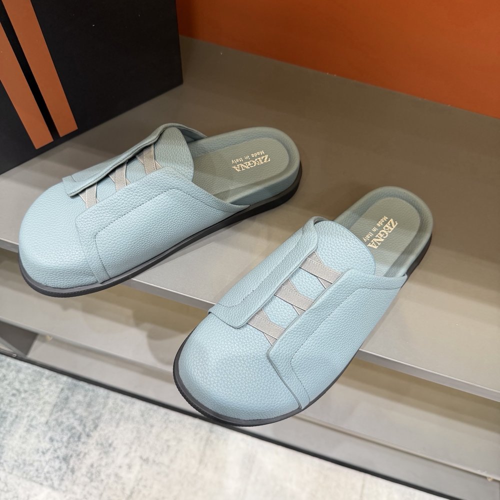 ZEGNA 남성 캐주얼 보켄 슬리퍼 001-282120