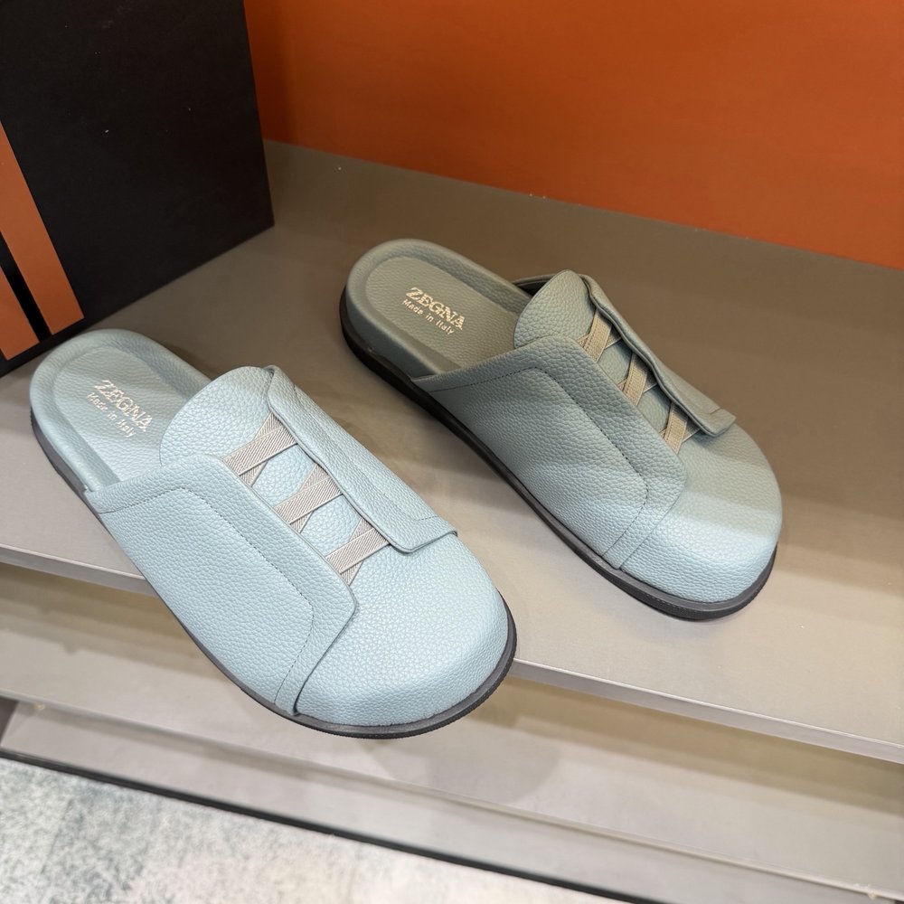 ZEGNA 남성 캐주얼 보켄 슬리퍼 001-282120