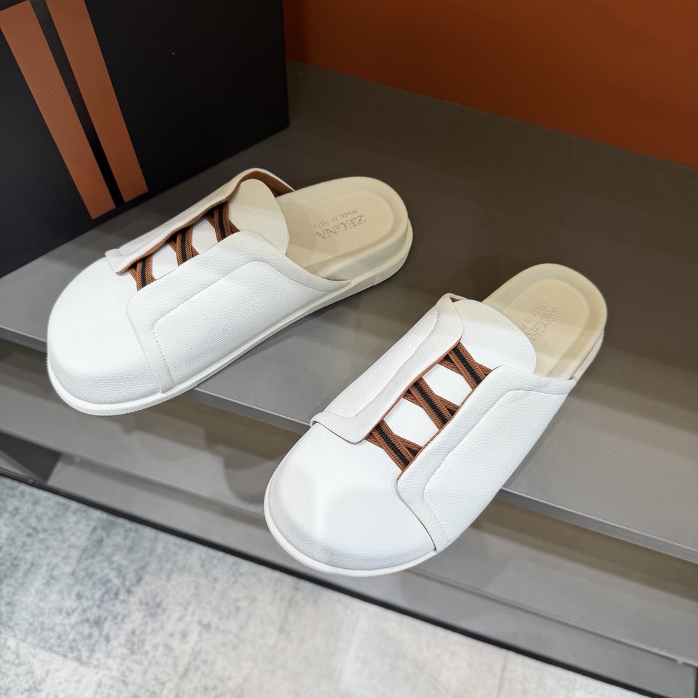 ZEGNA 남성 캐주얼 샌들 슬리퍼 001-282121