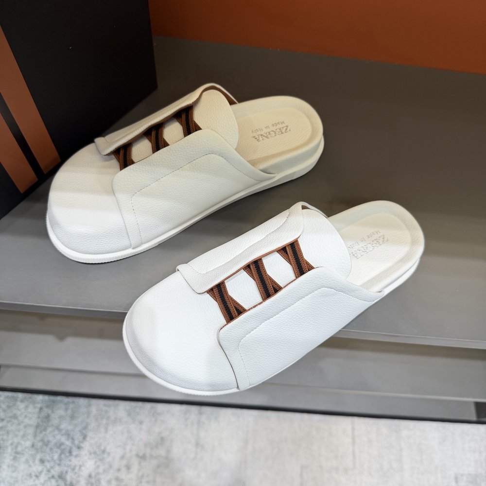 ZEGNA 남성 캐주얼 샌들 슬리퍼 001-282121