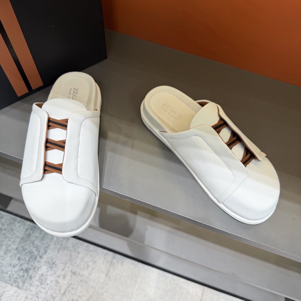 ZEGNA 남성 캐주얼 샌들 슬리퍼 001-282121