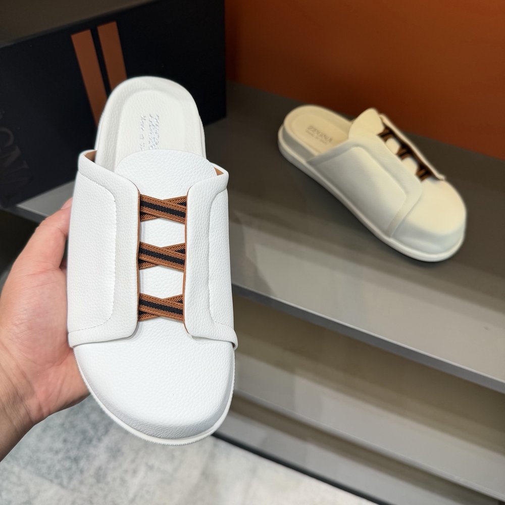 ZEGNA 남성 캐주얼 샌들 슬리퍼 001-282121
