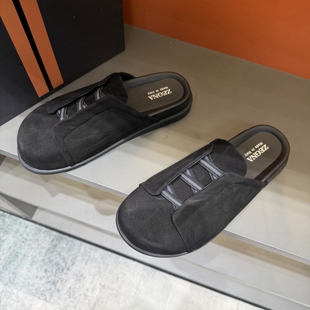 ZEGNA 남성 캐주얼 슬리퍼 샌들 001-282134
