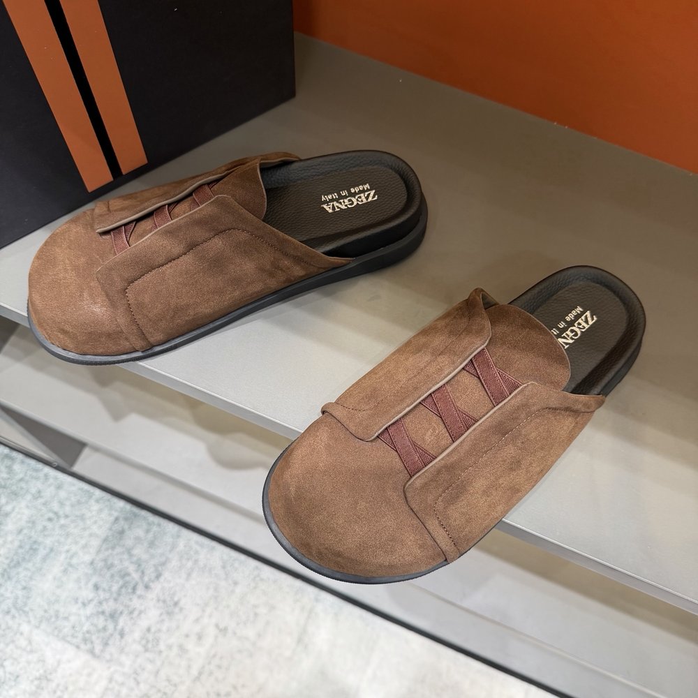 ZEGNA 남성 캐주얼 슬리퍼 샌들 001-282136
