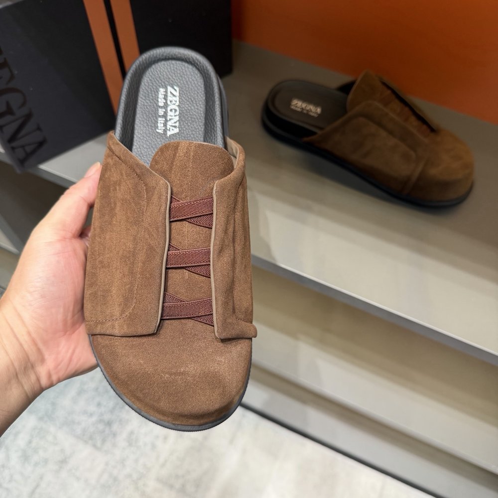 ZEGNA 남성 캐주얼 슬리퍼 샌들 001-282136