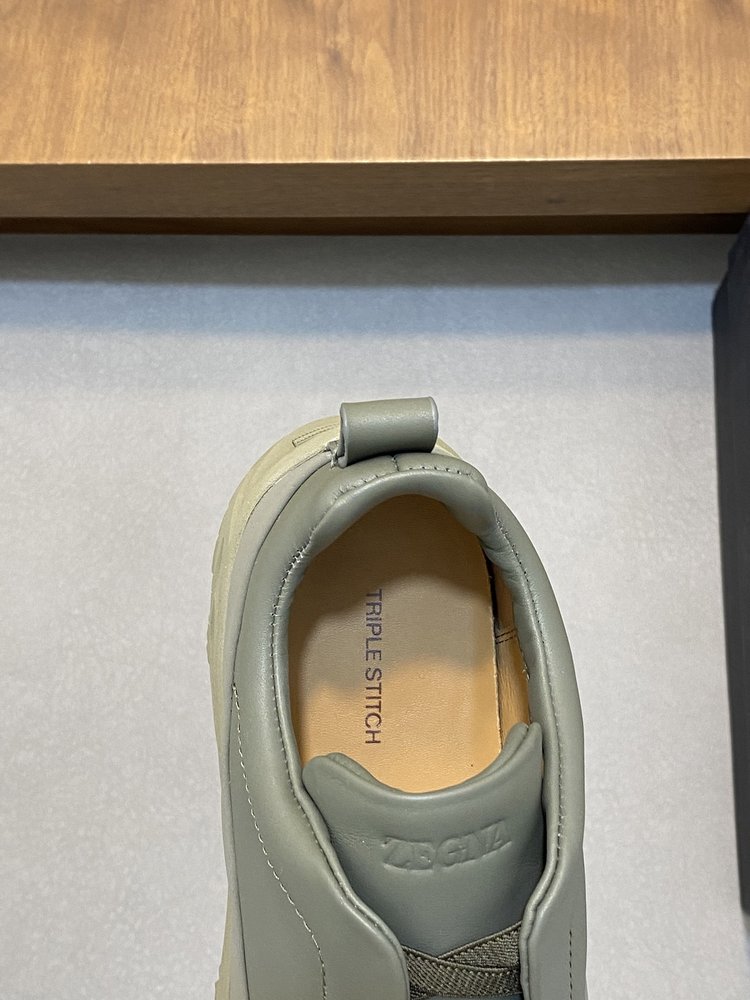ZEGNA 스웨이드 트리플 스티치 몬테 캐주얼 슈즈 001-282155