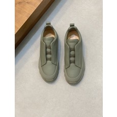 ZEGNA 스웨이드 트리플 스티치 몬테 캐주얼 슈즈 001-282155