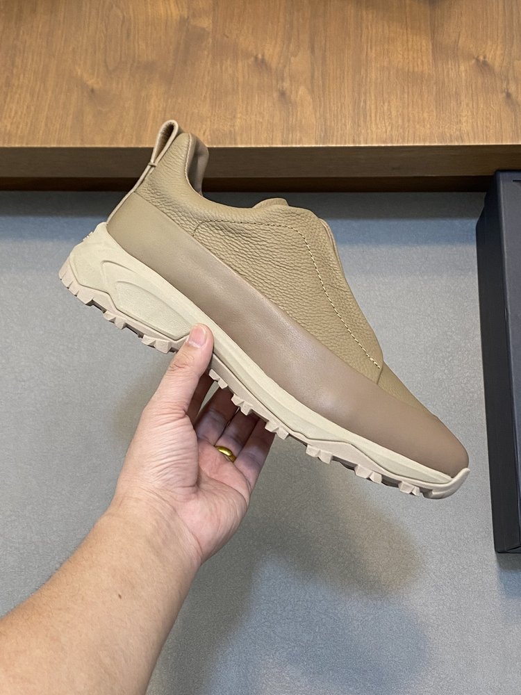 제냐 남성 스웨이드 Monte Triple Stitch 001-282163