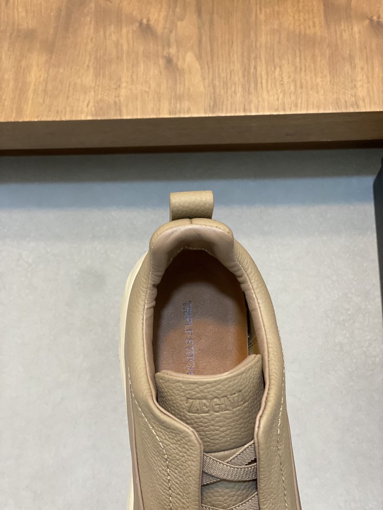 제냐 남성 스웨이드 Monte Triple Stitch 001-282163