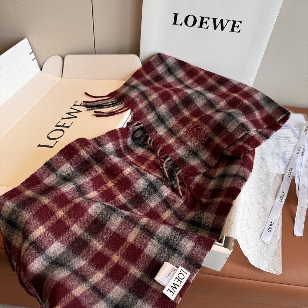LOEWE 양면 캐시미어 머플러 001-282167