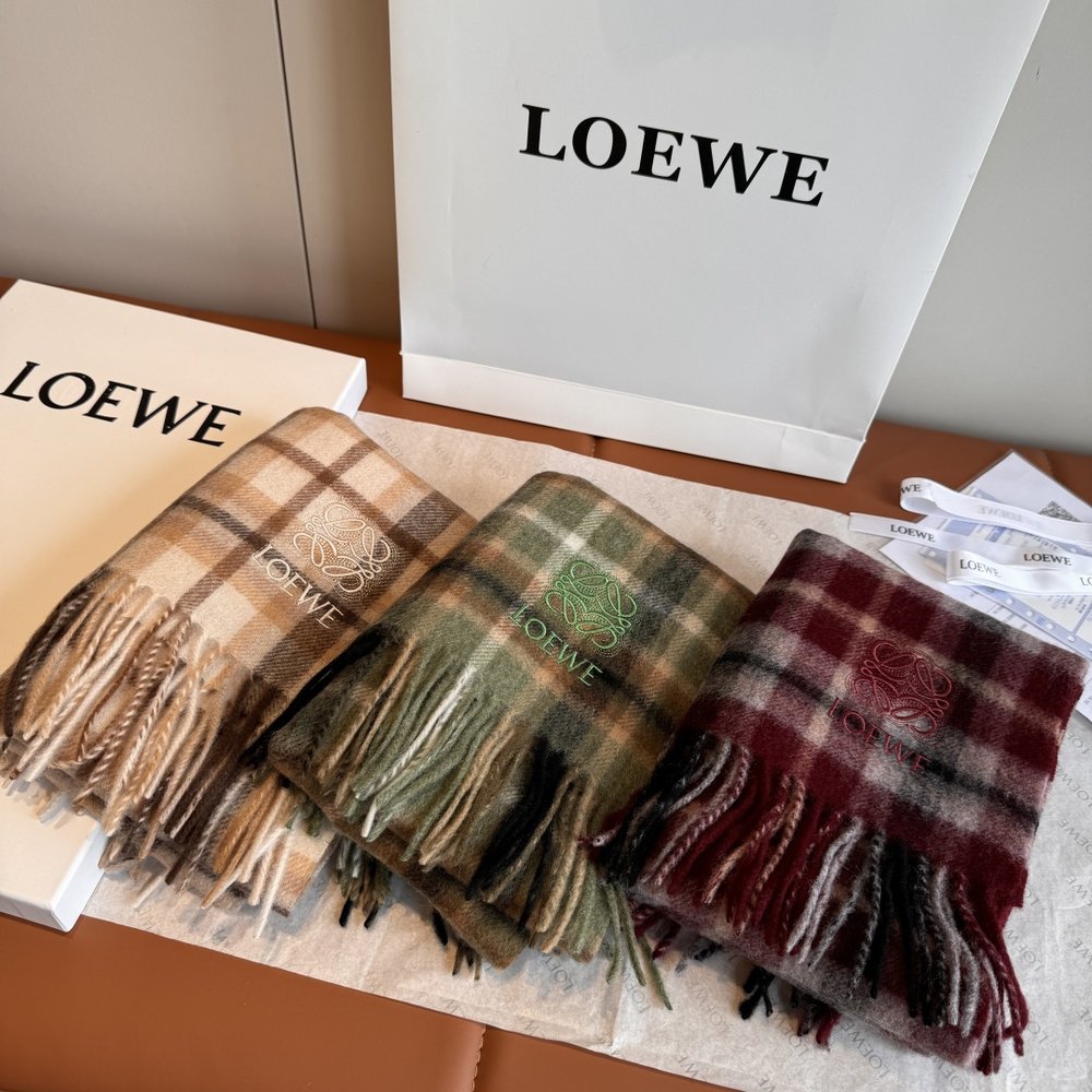LOEWE 양면 캐시미어 머플러 001-282167