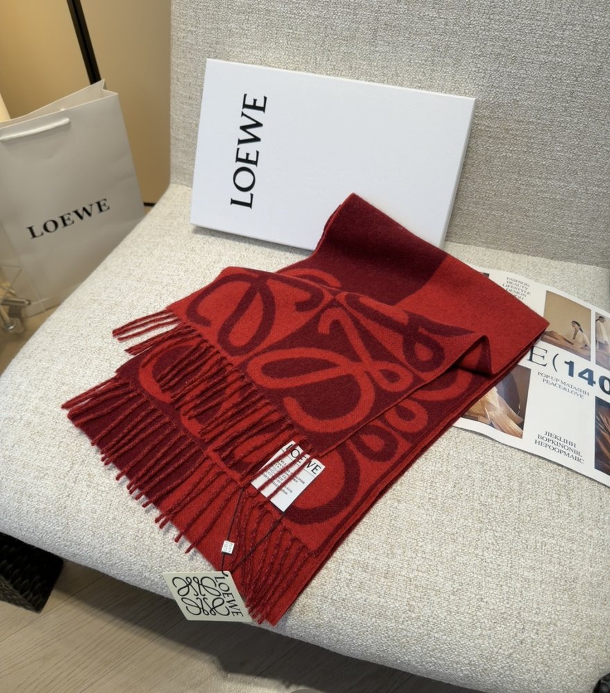 LOEWE 양면 캐시미어 머플러 001-282170