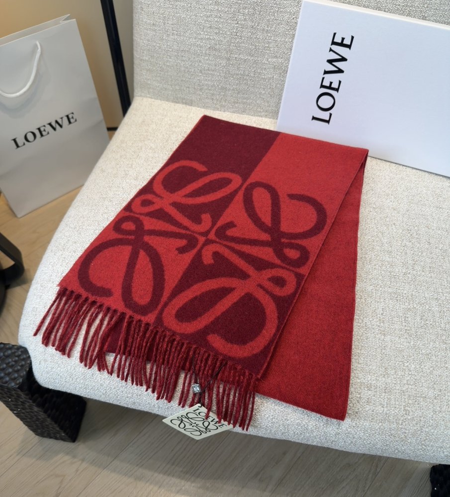LOEWE 양면 캐시미어 머플러 001-282170