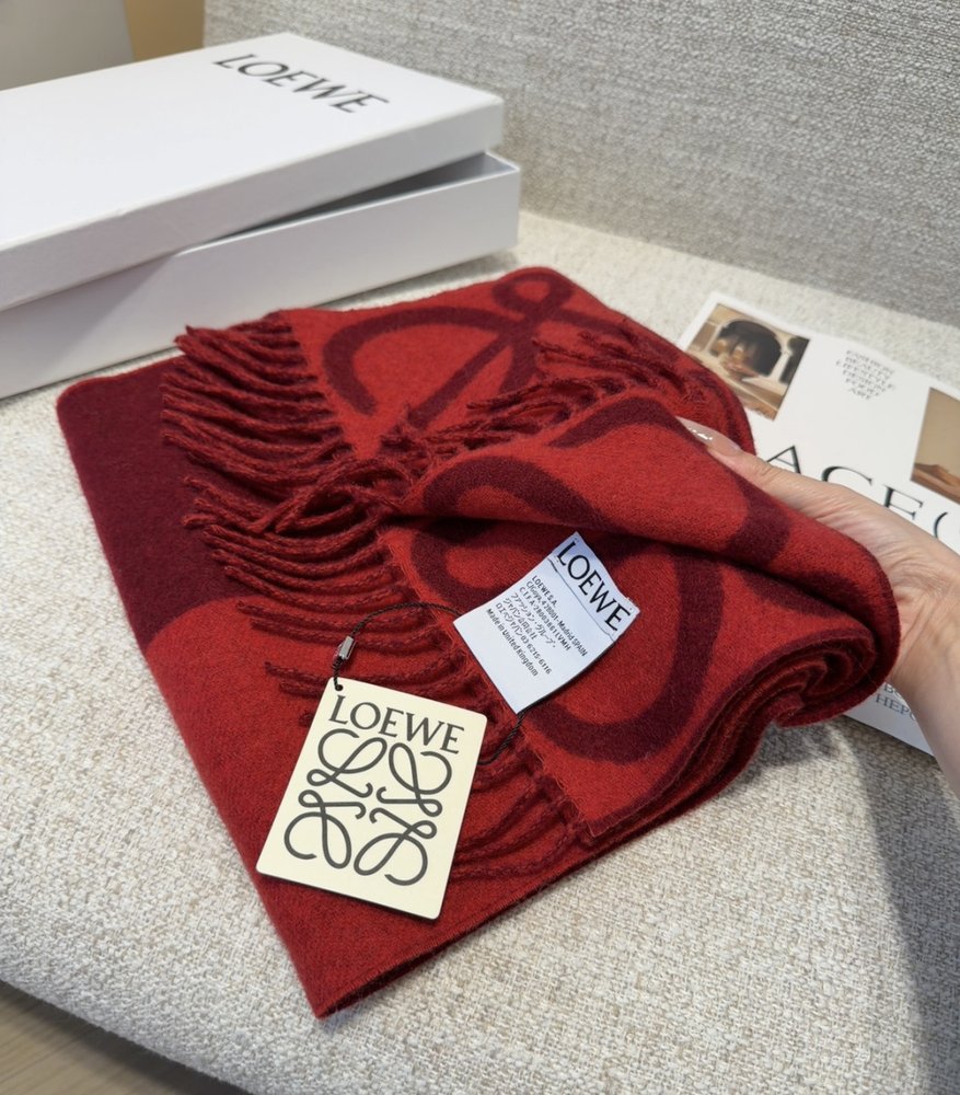 LOEWE 양면 캐시미어 머플러 001-282170