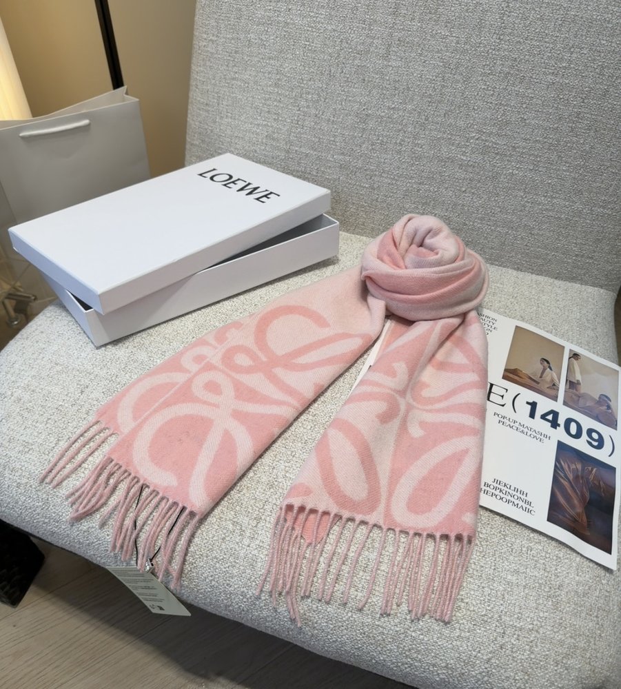 LOEWE 양면 캐시미어 머플러 001-282170