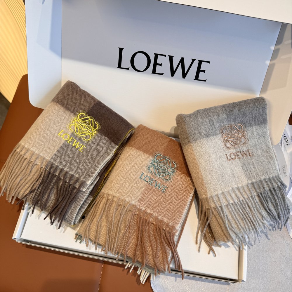 LOEWE 캐시미어 스카프 30cm 001-282173