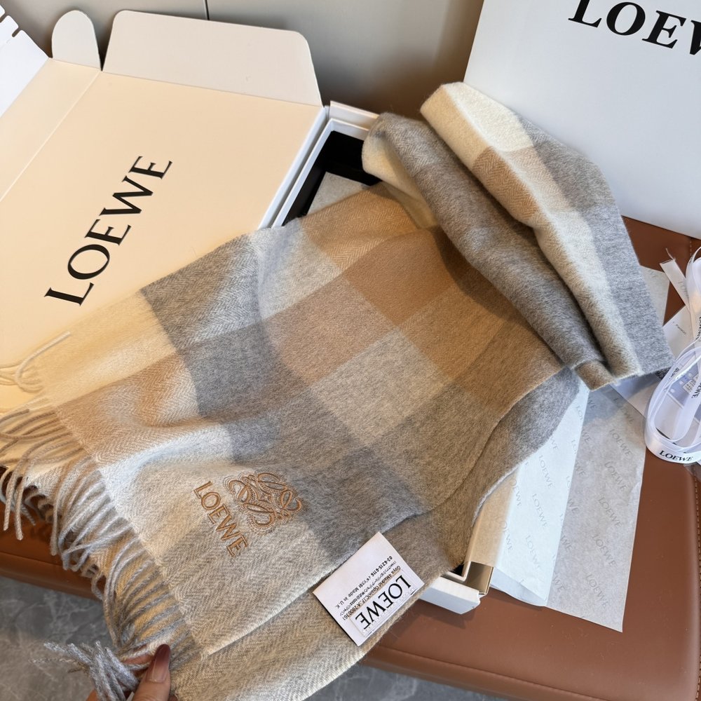 LOEWE 캐시미어 스카프 30cm 001-282173