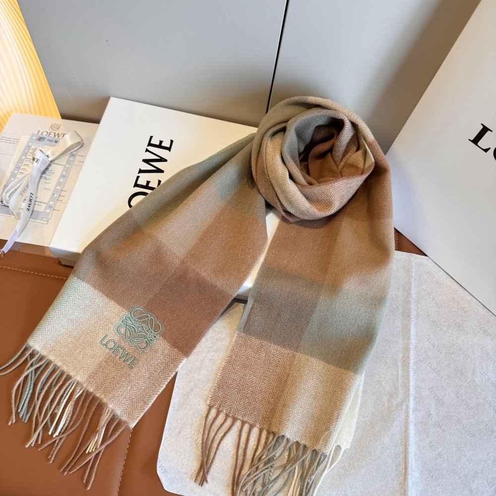 LOEWE 캐시미어 스카프 30cm 001-282173